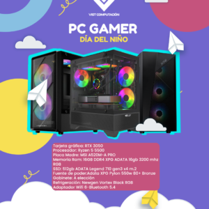 PC GAMER DÍA DEL NIÑO 2 – RTX 3050/Ryzen 5 5500